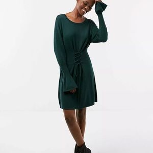 Express Corset waist sweater dress NWT